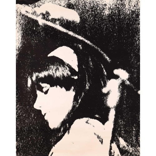91 - A large 1968 black and white concert poster featuring Mick Jagger, taken by Paul Ryan and printed by... 