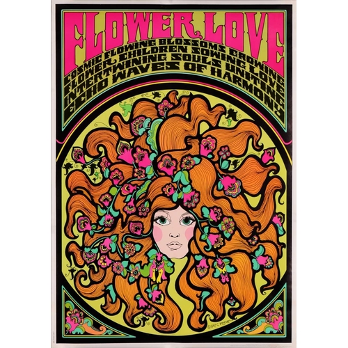 96 - Three original psychedelic black light posters, 'Ascent to Olympus', by Funky Features of Sausalito ... 