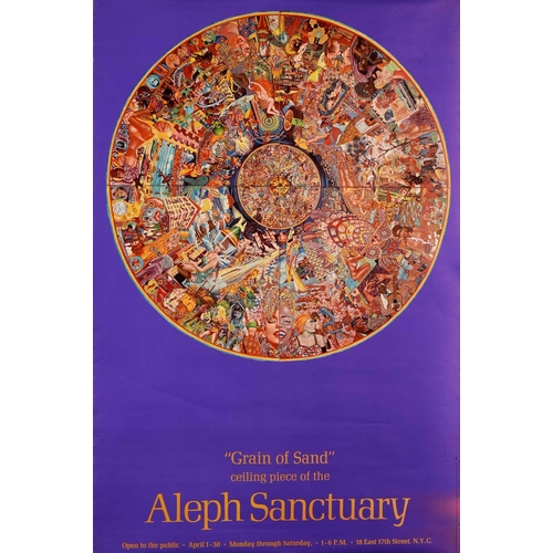 97 - An original psychedelic 1969 promotional poster for 'Grain of Sand Ceiling Piece of the Aleph Sanctu... 