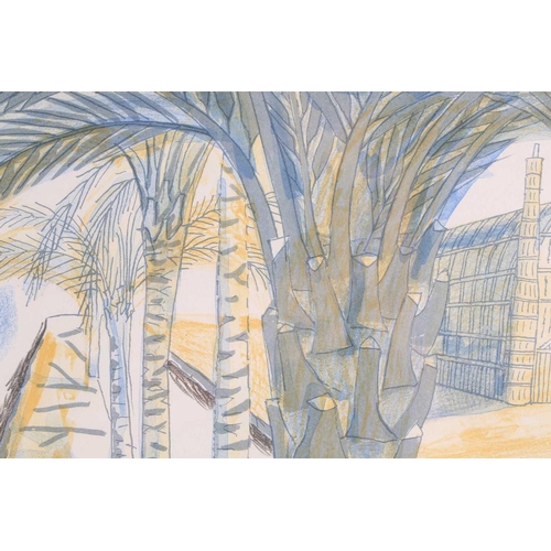 100 - † Edward Bawden (1903-1989), ‘Among the Marsh Arabs’, signed lithograph,1986, numbered 41/75, 36 cm ... 