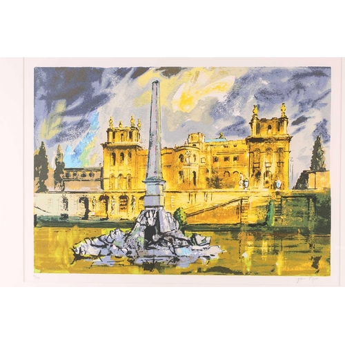 104 - † John Piper (1903-1992), 'Duchene Fountain, Blenheim Palace', limited edition colour print, No: 97/... 