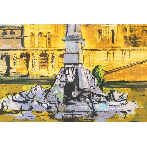 104 - † John Piper (1903-1992), 'Duchene Fountain, Blenheim Palace', limited edition colour print, No: 97/... 