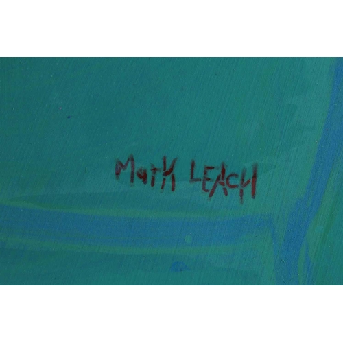 106 - † Mark Leach (1952-2008), 'Blue Arum', signed, pastel, 80 cm x 70 cm, together with, 'Single Rose', ... 