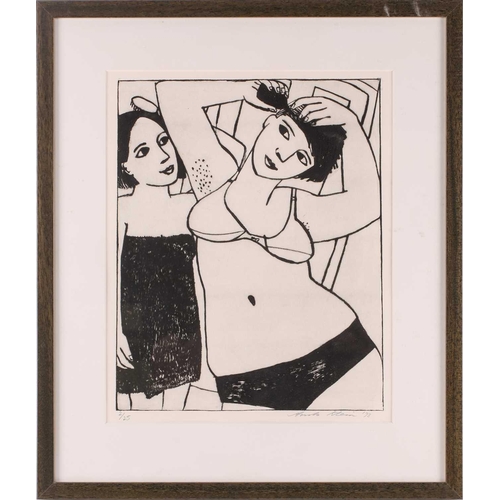 111 - † Anita Klien (b.1960), Australian, 'Dyeing My Hair', drypoint etching, signed dated '98 and numbere... 