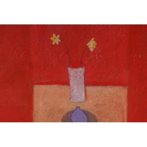 118 - † Mark Leach (1952 2008) British, 'Montalcino', signed and dated '99, pastel, 68 cm x 86 cm, togethe... 