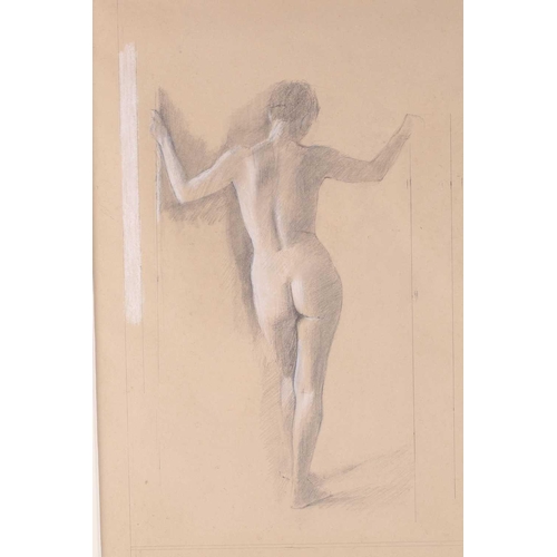 121 - † Nicolas Granger-Taylor (b.1963), 'Reclining Nude', pencil on paper, 30.5 cm x 45 cm, together with... 