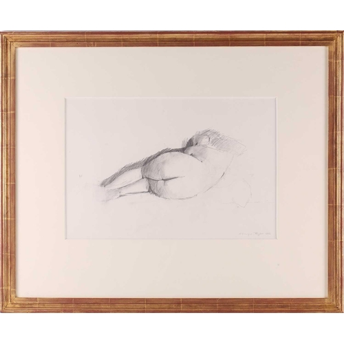 121 - † Nicolas Granger-Taylor (b.1963), 'Reclining Nude', pencil on paper, 30.5 cm x 45 cm, together with... 