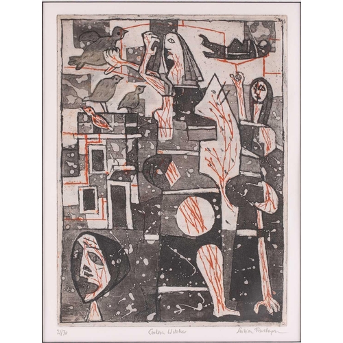 126 - † Julian Trevelyan (1910-1988) – ‘Cretan Witches’, etching and aquatint, signed and dated 1964, numb... 