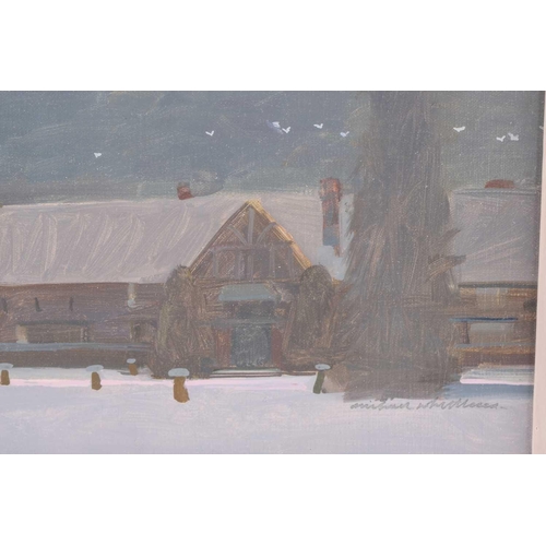 25 - † Michael Whittlesey (b. 1938), 'Hurley in the Winter', signed, inscribed and dated '97 on the rever... 