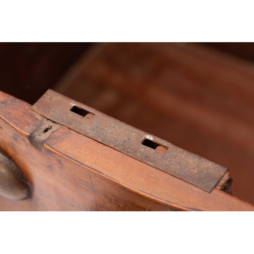 306 - A Dutch colonial Sri Lankan block fronted teak and ebony chest, late 19th/ early 20th century, with ... 