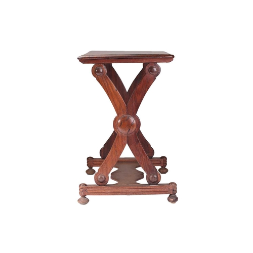 312 - A 19th-century style Anglo-Indian padauk wood side table, probably first quarter of the 20th century... 