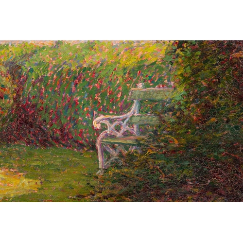 33 - Wynford Dewhurst (1864-1941), 'A Corner of the Garden', oil on canvas, signed to lower left corner, ... 