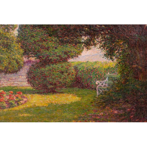 33 - Wynford Dewhurst (1864-1941), 'A Corner of the Garden', oil on canvas, signed to lower left corner, ... 