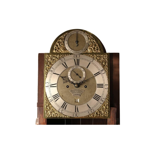 353 - John Halifax, Fleet St, London; 18th-century mahogany cased 8-day longcase clock, the five pillar mo... 