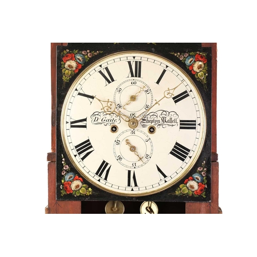 358 - D. Gaite, Shepton Mallet, an early 19th century mahogany eight day longcase clock, with brass ball f... 