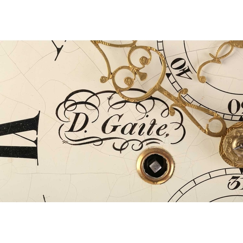 358 - D. Gaite, Shepton Mallet, an early 19th century mahogany eight day longcase clock, with brass ball f... 