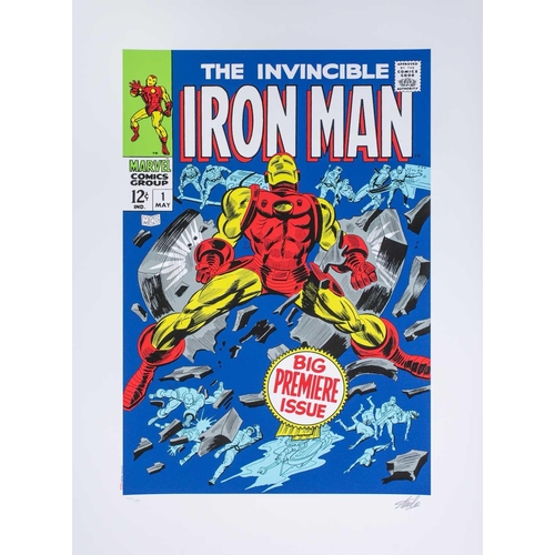 373 - Marvel Super Heroes, a sealed folio limited edition number 100 of six colour prints including # 1 Ir... 