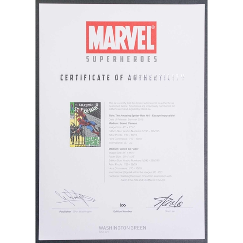 373 - Marvel Super Heroes, a sealed folio limited edition number 100 of six colour prints including # 1 Ir... 