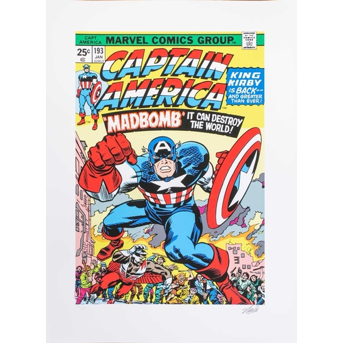 373 - Marvel Super Heroes, a sealed folio limited edition number 100 of six colour prints including # 1 Ir... 