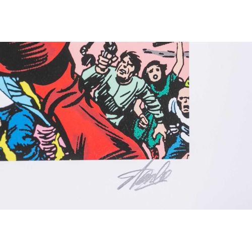 373 - Marvel Super Heroes, a sealed folio limited edition number 100 of six colour prints including # 1 Ir... 