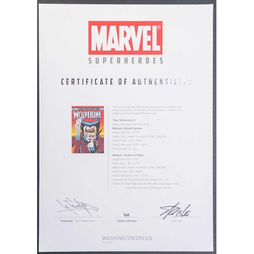 373 - Marvel Super Heroes, a sealed folio limited edition number 100 of six colour prints including # 1 Ir... 