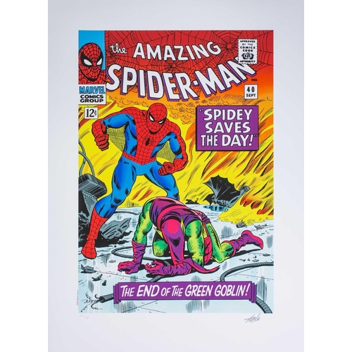 373 - Marvel Super Heroes, a sealed folio limited edition number 100 of six colour prints including # 1 Ir... 