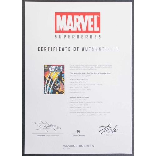 387 - Marvel Super Heroes, a sealed limited folio edition number 34 of six colour prints including #2 Dead... 