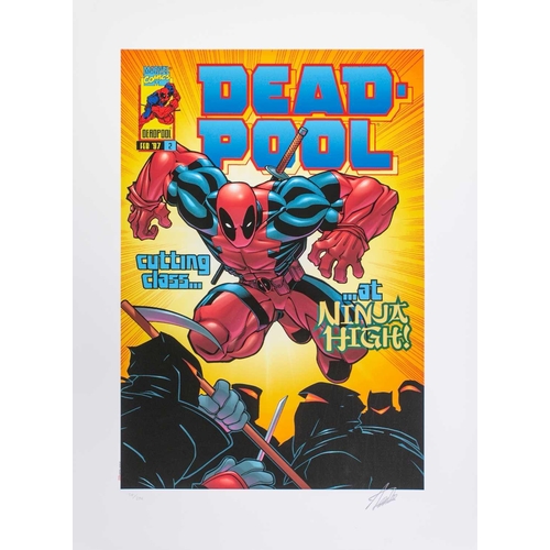 387 - Marvel Super Heroes, a sealed limited folio edition number 34 of six colour prints including #2 Dead... 