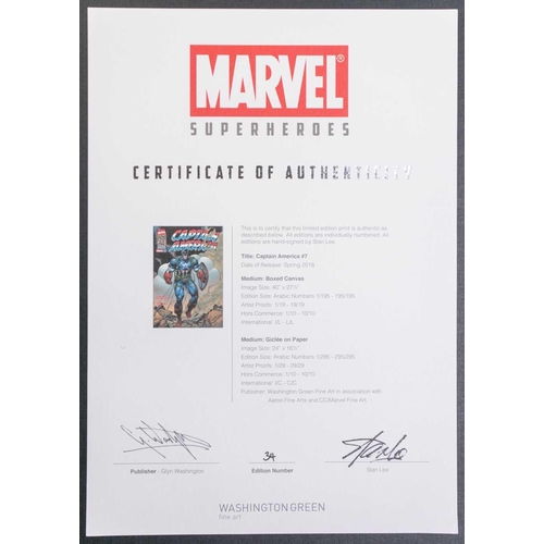 387 - Marvel Super Heroes, a sealed limited folio edition number 34 of six colour prints including #2 Dead... 