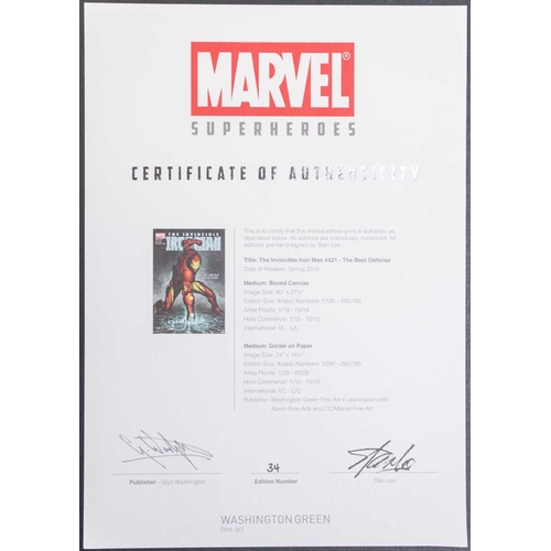 387 - Marvel Super Heroes, a sealed limited folio edition number 34 of six colour prints including #2 Dead... 