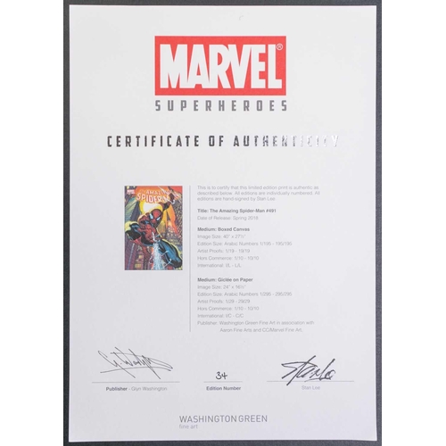 387 - Marvel Super Heroes, a sealed limited folio edition number 34 of six colour prints including #2 Dead... 