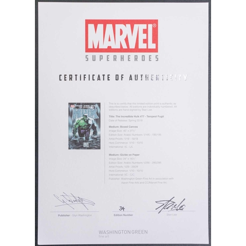 387 - Marvel Super Heroes, a sealed limited folio edition number 34 of six colour prints including #2 Dead... 