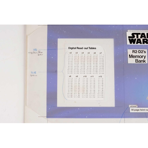 392 - A collection of five items of original 1977 Star Wars artwork, created for Letraset, who 20th Centur... 