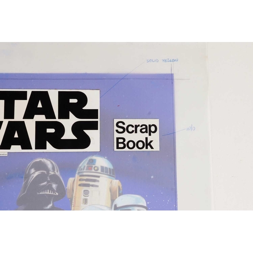 392 - A collection of five items of original 1977 Star Wars artwork, created for Letraset, who 20th Centur... 