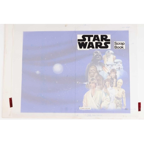 392 - A collection of five items of original 1977 Star Wars artwork, created for Letraset, who 20th Centur... 