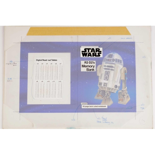 392 - A collection of five items of original 1977 Star Wars artwork, created for Letraset, who 20th Centur... 