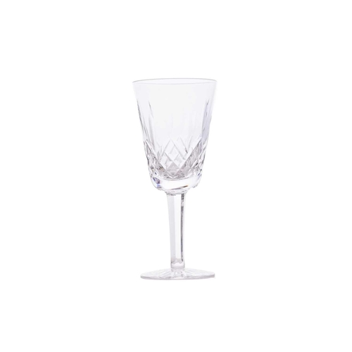 412 - A part suite of Waterford Lismore pattern crystal drinking glasses, comprising eight white wine, fiv... 