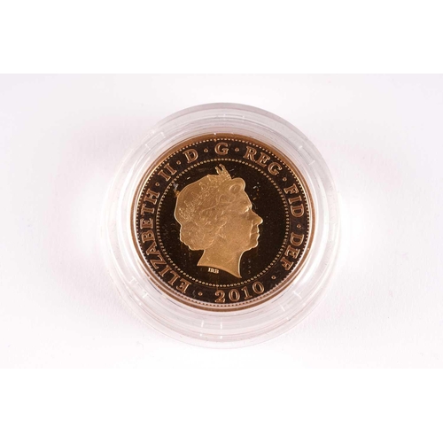 435 - A 2010 £2 Florence Nightingale gold boxed proof coin, number 2, issued to Mary Spinks CBE on her ret... 