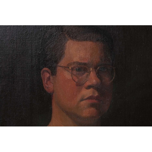 55 - † Nicolas Granger-Taylor (b.1963), Self Portrait, 1994, oil on canvas, signed and dated verso, 29.5 ... 