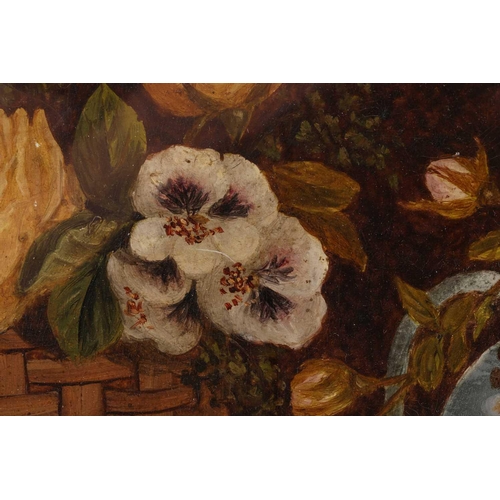 64 - Early 20th century British school, still life study of flowers, some in an Aesthetic Movement style ... 