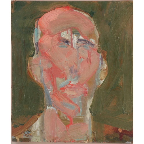 67 - † Arthur Richard Neal (b.1952), 'Head of a Man', oil on board, framed, 35 cm x 30cm framed and glaze... 