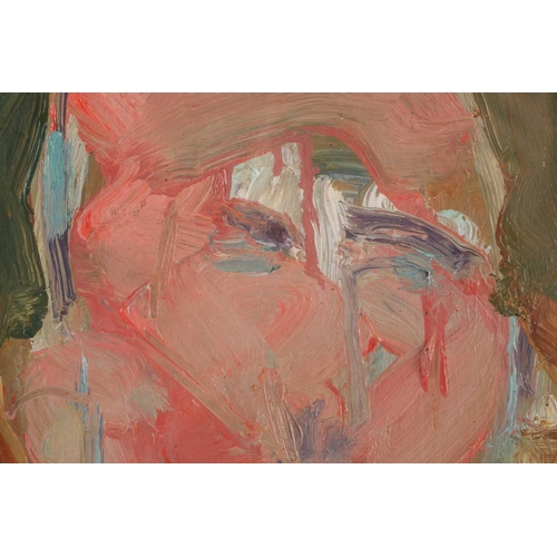 67 - † Arthur Richard Neal (b.1952), 'Head of a Man', oil on board, framed, 35 cm x 30cm framed and glaze... 