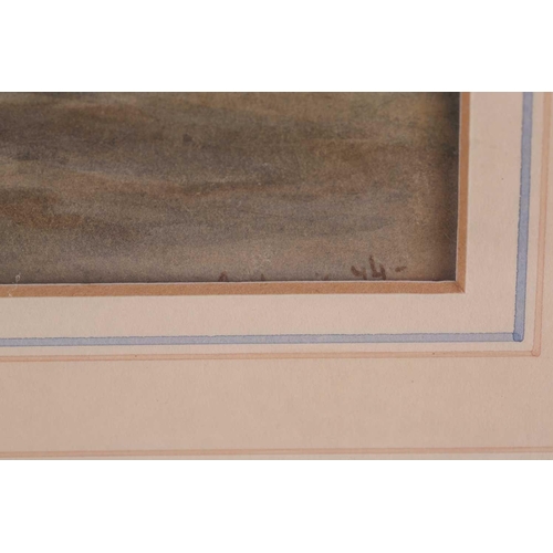 74 - Attributed to James Harris R.I. (1810 - 1887), Coastal Landscapes,(a pair), signature covered by mou... 