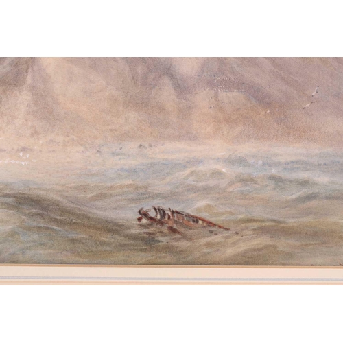 74 - Attributed to James Harris R.I. (1810 - 1887), Coastal Landscapes,(a pair), signature covered by mou... 