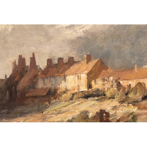 89 - † Edward Seago RWS RBA (1910-1974) British, 'Cottages on the Rise, Norfolk', large oil on panel, sig... 