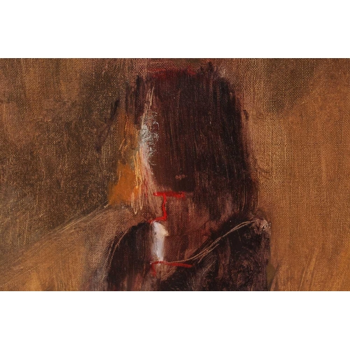 95 - † Nicolas Granger-Taylor (b.1963), 'Woman in Dark Clothes', oil on paper, 44 cm x 31 cm framed and g... 