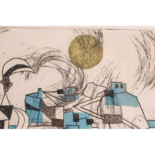 99 - † Julian Trevelyan (1910-1988), ‘Les Baux’, artists proof etching, pencil signed and titled, 35 cm x... 