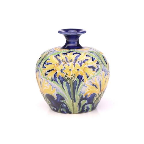 118 - William Moorcroft for James MacIntyre, a Florian 'Cornflower' vase, circa 1902, in yellow, blues and... 