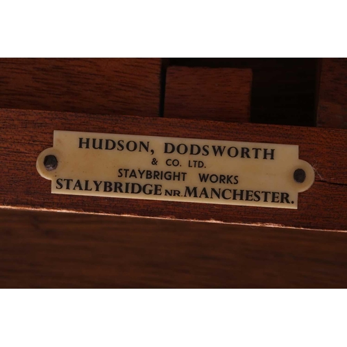 18 - Hudson Dodswell of Manchester; a mahogany 