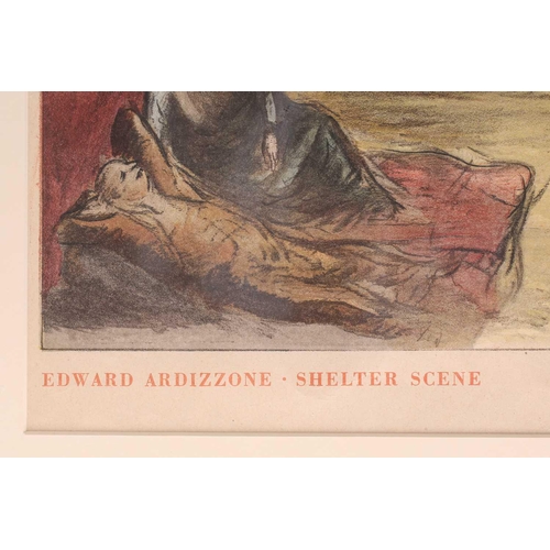 35 - Eric Ravilious (1903-1942), High Street, 1938, lithograph, Curwen Press, 18 cm x 13cm, together with... 